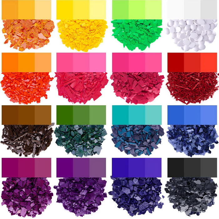 Candle Dyes - Set 16-Color Soy Wax Candle Dye Сhips - For Candle Making