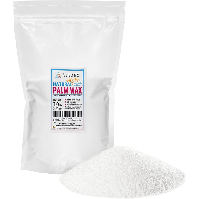 Palm Wax - 1 LB Palm Wax for Candle Making - Organic Natural Palm Wax