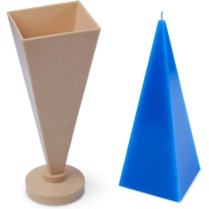 Candle Making Mold - Plastic Pyramidal Mold - Size 8.8х2.7x2.7 in