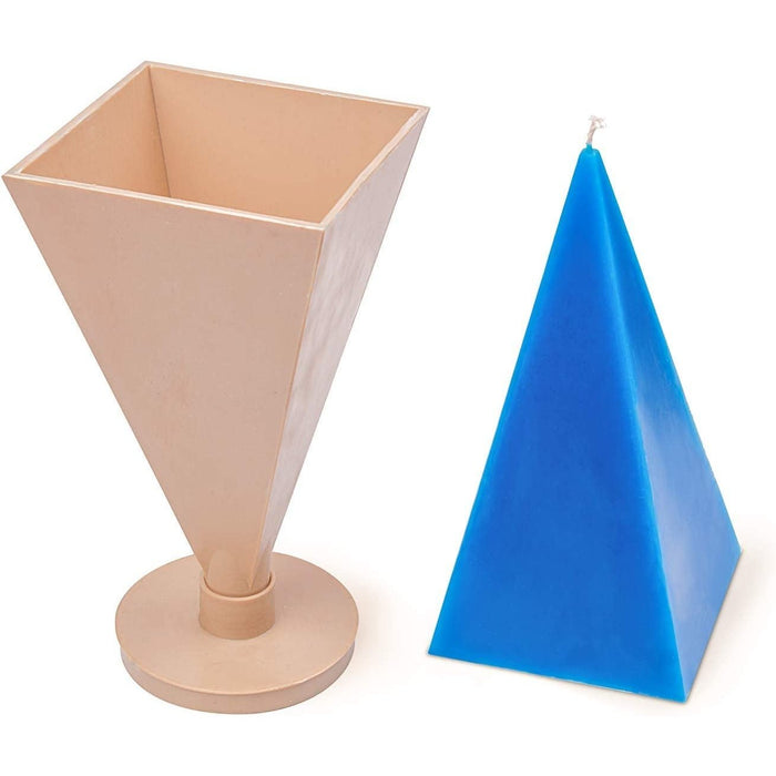 Candle Making Mold - Plastic Pyramidal Mold - Size 8.2х3.9x3.9 in