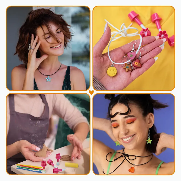 Clay Jewelry-Making Kit “Classic” – DIY Art Set for Kids and Adults