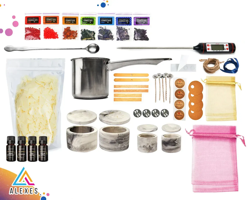 Soy Candle-Making Kit MAX in Gypsum Pot