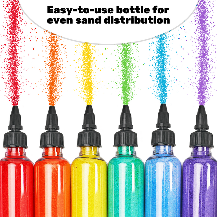 12 in 1 Sand Art Pictures Craft Kit – Color Sand Painting Set – Sticker Mosaic Art for Kids