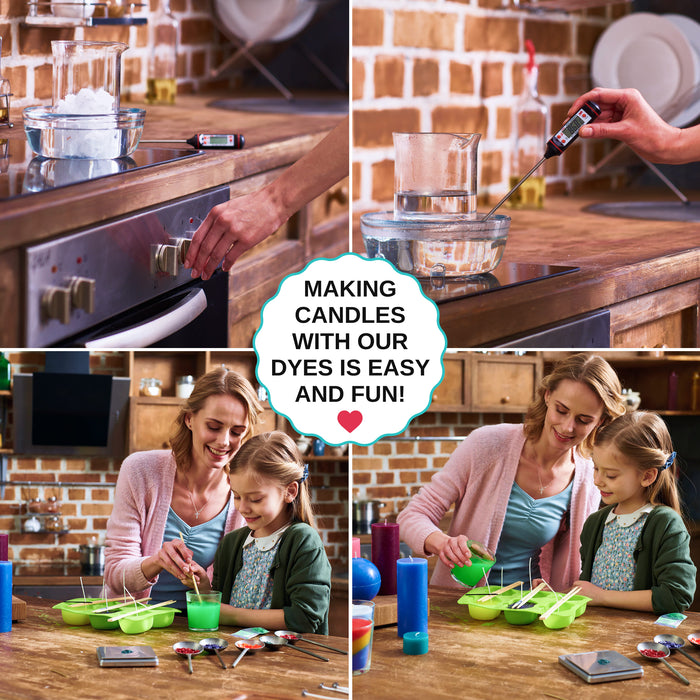 Candle Dyes - Set 16-Color Soy Wax Candle Dye Сhips - For Candle Making