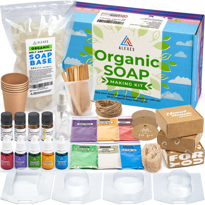 DIY Soap Making Kit - 2 LB Organic Soap Base - Soap Making For Beginners