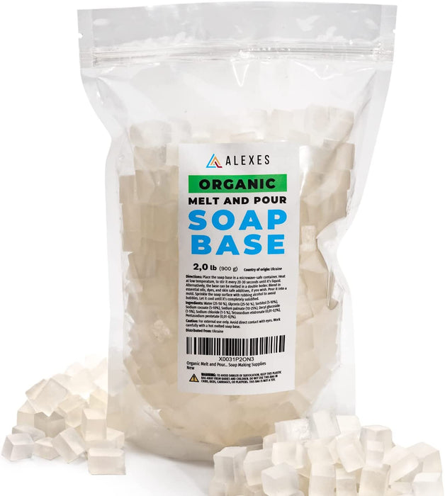 Organic Soap Base - 2 Lb Organic Melt Pour Soap Base - For Soap Making