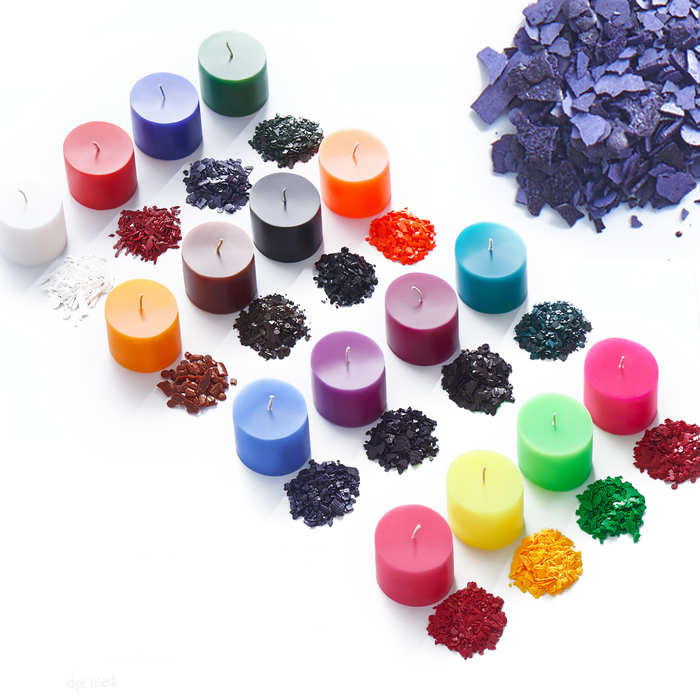Candle Dyes - Set 16-Color Soy Wax Candle Dye Сhips - For Candle Making