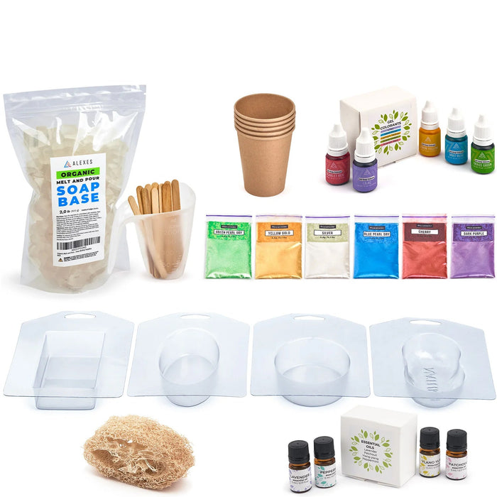 DIY Soap Making Kit - 2 LB Organic Soap Base - Soap Making For Beginners