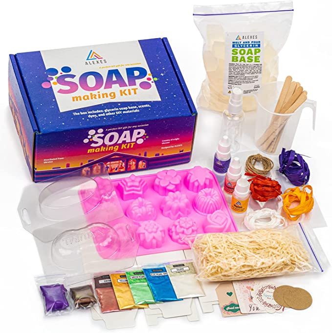 DIY Soap Making Kit - 1.1 lb Glycerin Soap Base - Soap Making For Beginners